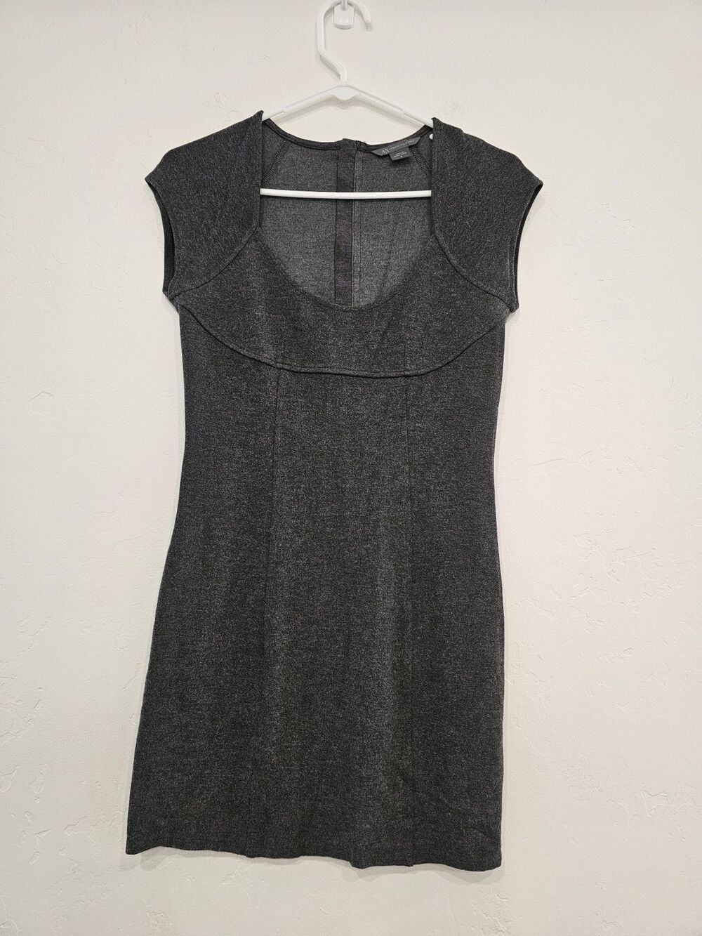 ARMANI EXCHANGE Women’s Gray Cap Sleeves Mini Dress Size Small